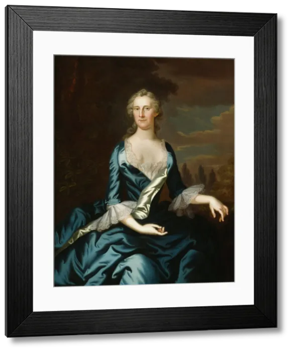 Framed Print : Mrs. Charles Carroll of Annapolis, 1753 or 1754. Creator: John Wollaston the Younger Framed Print : Mrs. Charles Carroll of Annapolis, 1753 or 1754. Creator: John Wollaston the Younger