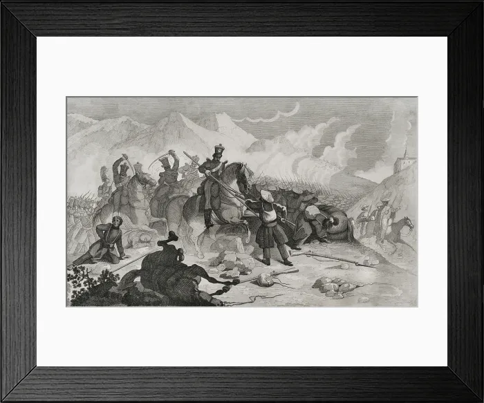 Framed Print : First Carlist War, (1833-1840): Northern Front, 1842. Creator: Pedro Celestino Mare Framed Print : First Carlist War, (1833-1840): Northern Front, 1842. Creator: Pedro Celestino Mare