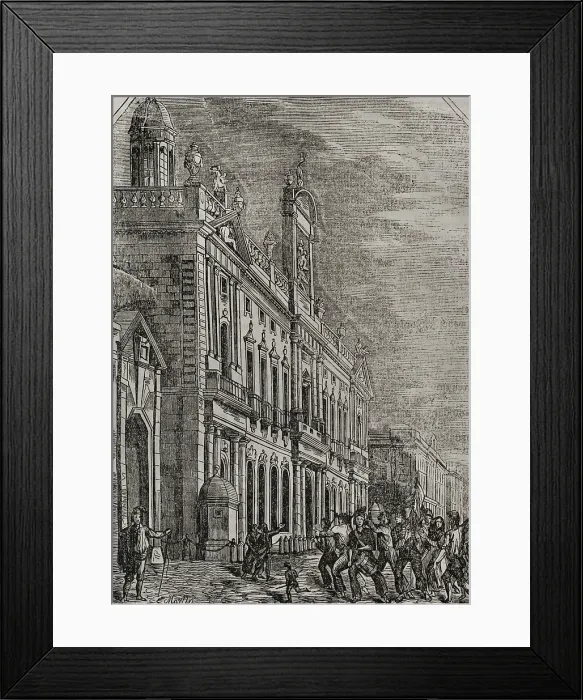 Framed Print : First Carlist War, (1833-1840): Anti-clerical riots of 1835, (1845). Creator: Martinez Framed Print : First Carlist War, (1833-1840): Anti-clerical riots of 1835, (1845). Creator: Martinez