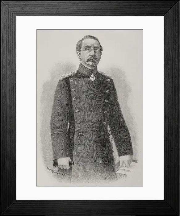 Framed Print : August Karl von Goeben, (1816-1880), Prussian general, 1891. Creator: Unknown Framed Print : August Karl von Goeben, (1816-1880), Prussian general, 1891. Creator: Unknown