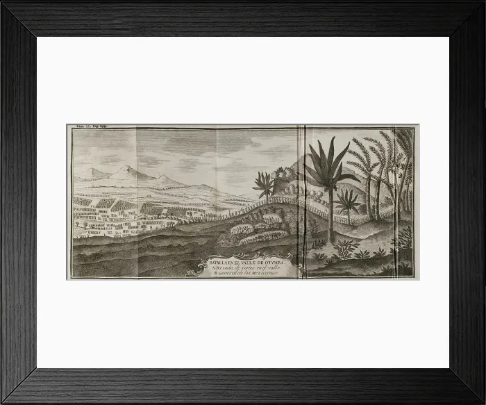 Framed Print : Battle of Otumba, (7th July 7, 1520): Cortes forces descending into the valley where the... 1771 Framed Print : Battle of Otumba, (7th July 7, 1520): Cortes forces descending into the valley where the... 1771