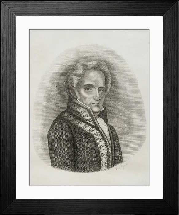 Framed Print : Jose Aznarez Navarro, (1759-1837), Spanish politician, 1842. Creator: Pedro Celestino Mare