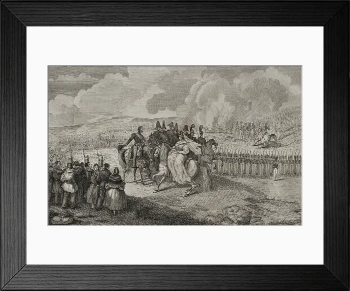 Framed Print : First Carlist War, (1833-1840): Military review of 1st January 1834, under the presidency of...1842. Creator: Pedro Celestino Mare Framed Print : First Carlist War, (1833-1840): Military review of 1st January 1834, under the presidency of...1842. Creator: Pedro Celestino Mare