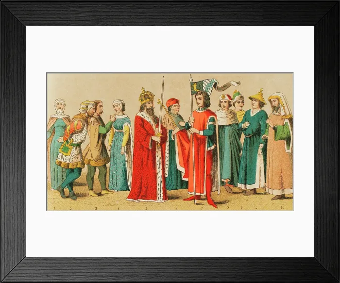 Framed Print : History of Germany, Middle Ages, 1400-1450, (1881). Creator: Unknown Framed Print : History of Germany, Middle Ages, 1400-1450, (1881). Creator: Unknown