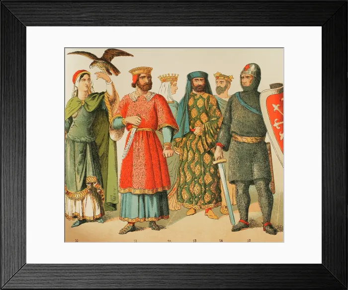 Framed Print : History of France, 1000, (1884). Creator: Unknown Framed Print : History of France, 1000, (1884). Creator: Unknown