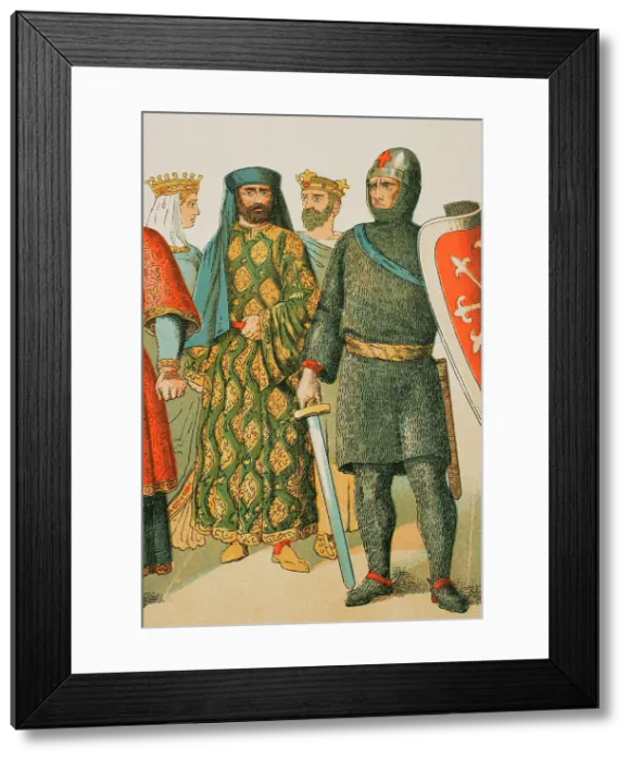 Framed Print : History of France, 1000, (1884). Creator: Unknown Framed Print : History of France, 1000, (1884). Creator: Unknown