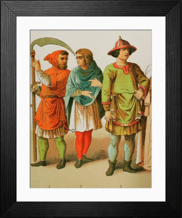 Framed Print : History of France, 1000, (1884). Creator: Unknown Framed Print : History of France, 1000, (1884). Creator: Unknown