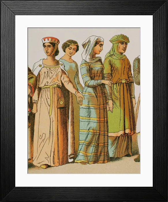 Framed Print : History of France, 1000, (1884). Creator: Unknown Framed Print : History of France, 1000, (1884). Creator: Unknown