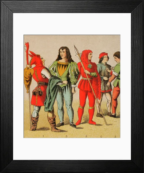 Framed Print : History of Germany, Middle Ages, 1450-1500, (1881). Creator: Unknown Framed Print : History of Germany, Middle Ages, 1450-1500, (1881). Creator: Unknown