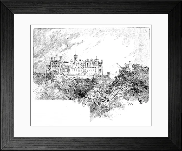 Framed Print : Belvoir Castle, view from the Duke's Walk, 1890. Creator: Unknown Framed Print : Belvoir Castle, view from the Duke's Walk, 1890. Creator: Unknown