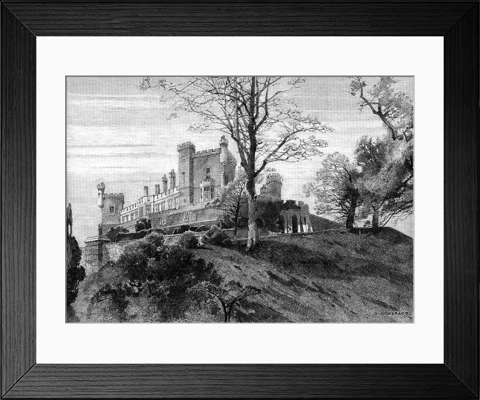 Framed Print : English Homes - No. XXIII: Belvoir Castle: corner view from the Private Gardens, 1890. Creator: Unknown Framed Print : English Homes - No. XXIII: Belvoir Castle: corner view from the Private Gardens, 1890. Creator: Unknown