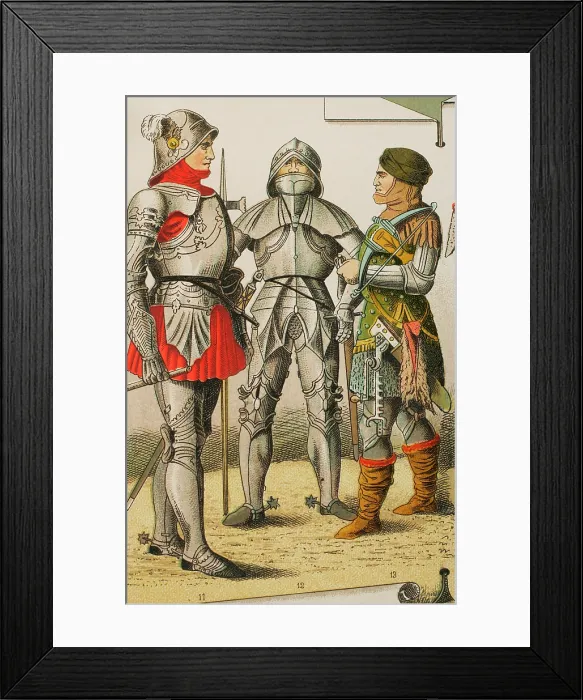 Framed Print : History of Germany, Middle Ages, 1450-1500, (1881). Creator: Unknown Framed Print : History of Germany, Middle Ages, 1450-1500, (1881). Creator: Unknown