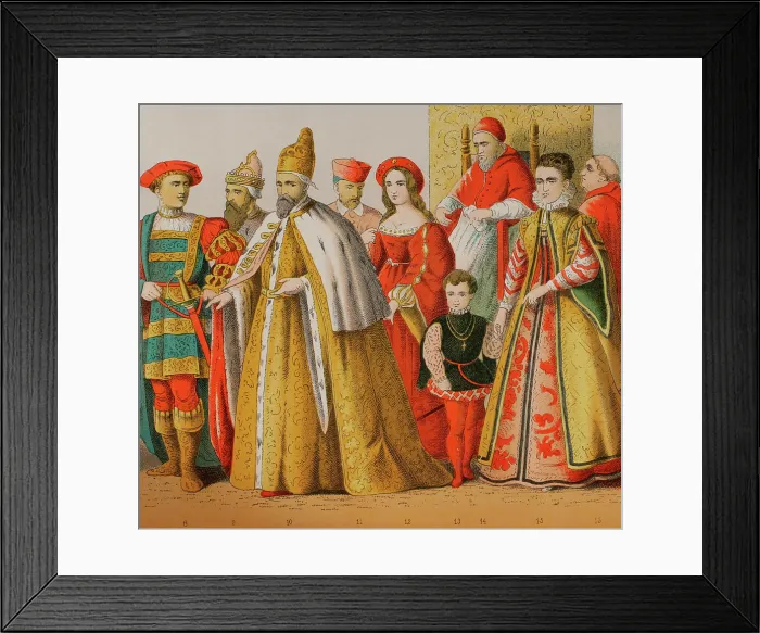 Framed Print : History of Italy, 1500, (1881). Creator: Unknown Framed Print : History of Italy, 1500, (1881). Creator: Unknown