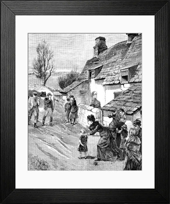 Framed Print : The Llanerch Colliery Explosion, at Abersychan, Monmouthshire: bringing home the dead, 1890. Creator: Unknown Framed Print : The Llanerch Colliery Explosion, at Abersychan, Monmouthshire: bringing home the dead, 1890. Creator: Unknown
