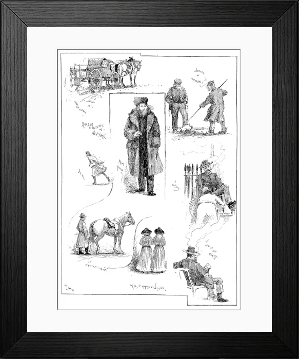 Framed Print : America revisited by our Special Artist, 1890. Creator: Unknown Framed Print : America revisited by our Special Artist, 1890. Creator: Unknown