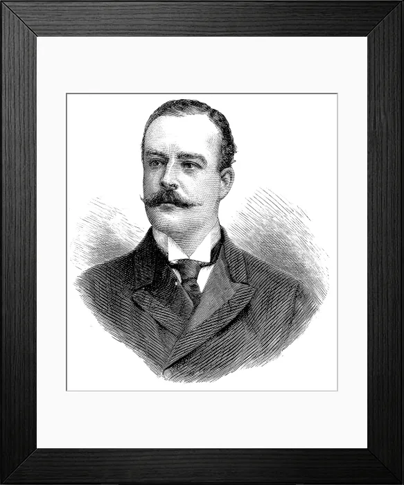 Framed Print : Lord Brooke, M.P, Seconder of the Address in the House of Commons, 1890. Creator: Unknown