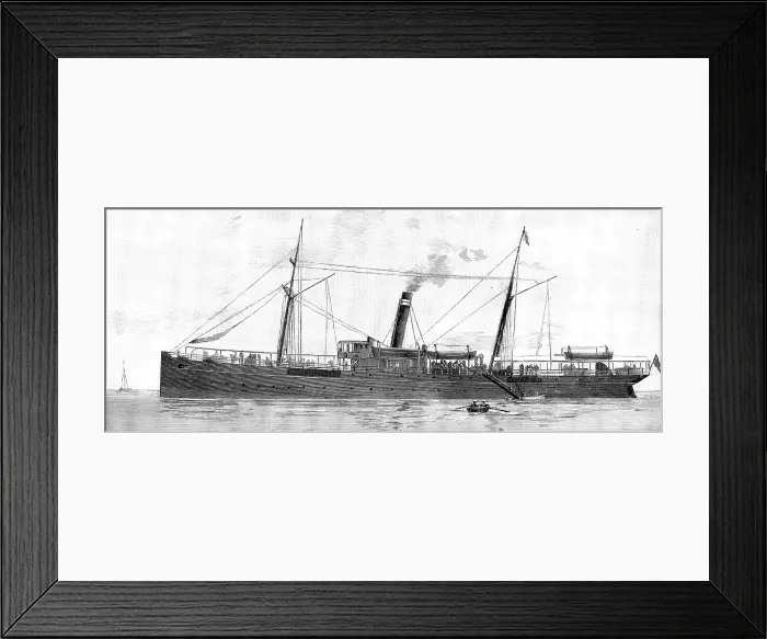 Framed Print : The British India steam-ship Katoria, which conveyed Mr. Stanley from Zanzibar to Suez, 1890. Creator: Unknown Framed Print : The British India steam-ship Katoria, which conveyed Mr. Stanley from Zanzibar to Suez, 1890. Creator: Unknown
