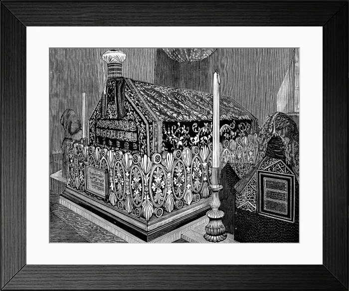Framed Print : Broussa, in Asia Minor, the ancient Turkish capital: Tomb of Ghazi Osman, the first Sultan, 1890. Creator: Unknown Framed Print : Broussa, in Asia Minor, the ancient Turkish capital: Tomb of Ghazi Osman, the first Sultan, 1890. Creator: Unknown