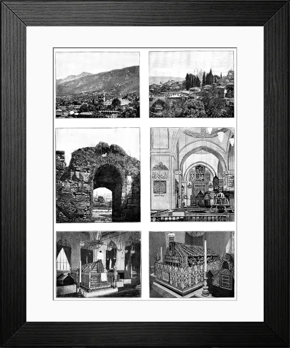 Framed Print : Broussa, in Asia Minor, the ancient Turkish capital, 1890. Creator: Unknown Framed Print : Broussa, in Asia Minor, the ancient Turkish capital, 1890. Creator: Unknown