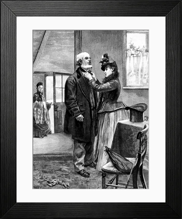 Framed Print : Going to the Dance, 1890. Creator: R. Taylor Framed Print : Going to the Dance, 1890. Creator: R. Taylor