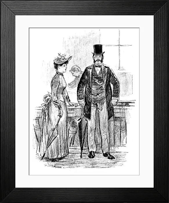 Framed Print : Sketches at the General Register Office, Somerset House: 'What the dickens was the year?', 1890. Creator: Unknown Framed Print : Sketches at the General Register Office, Somerset House: 'What the dickens was the year?', 1890. Creator: Unknown
