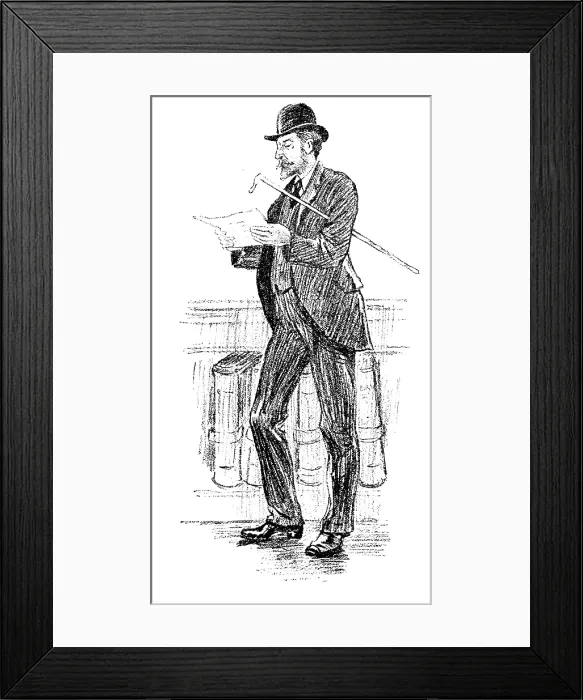 Framed Print : Sketches at the General Register Office, Somerset House: The Missing Link, 1890. Creator: Unknown Framed Print : Sketches at the General Register Office, Somerset House: The Missing Link, 1890. Creator: Unknown