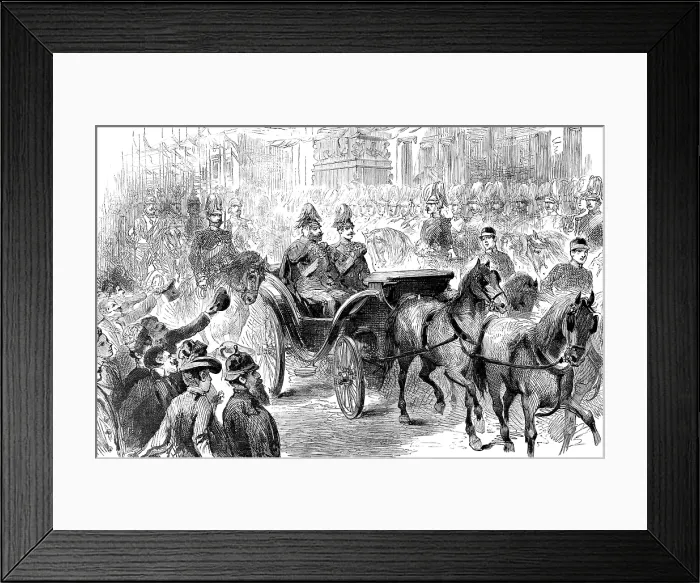Framed Print : Arrival of the Prince of Wales in Berlin, 1890. Creator: Unknown Framed Print : Arrival of the Prince of Wales in Berlin, 1890. Creator: Unknown