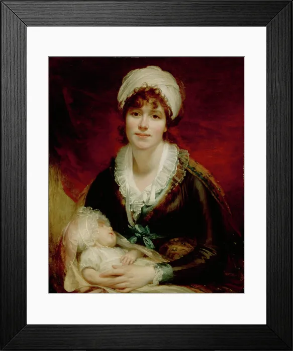 Framed Print : Lady Beechey and Her Baby, c1800. Creator: Sir William Beechey Framed Print : Lady Beechey and Her Baby, c1800. Creator: Sir William Beechey