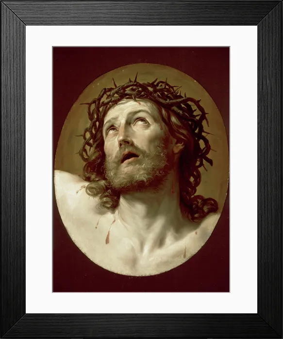 Framed Print : Head of Christ Crowned with Thorns, early 1630s. Creator: Guido Reni Framed Print : Head of Christ Crowned with Thorns, early 1630s. Creator: Guido Reni