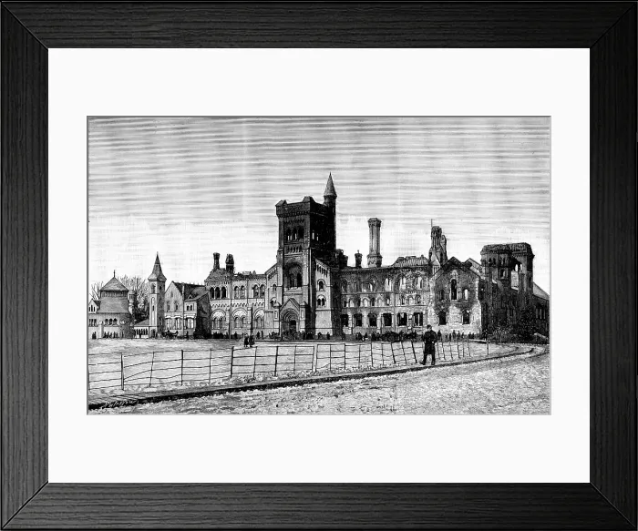 Framed Print : The University of Toronto after the fire, 1890. Creator: Paterson Framed Print : The University of Toronto after the fire, 1890. Creator: Paterson