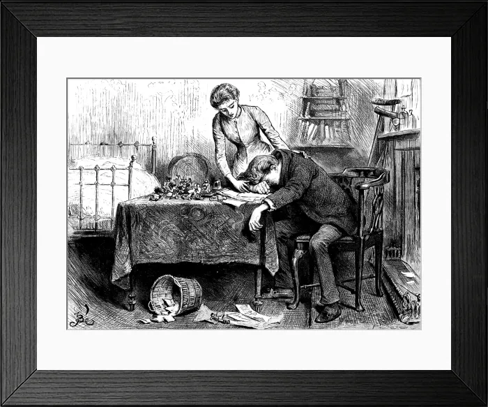Framed Print : 'Archie, I know - I know; he has told me. Oh! Archie - do you think it is true?', 1890. Creator: R. Taylor Framed Print : 'Archie, I know - I know; he has told me. Oh! Archie - do you think it is true?', 1890. Creator: R. Taylor