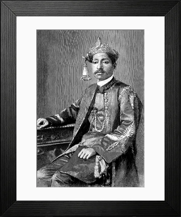 Framed Print : The Rajah of Bhinga, Oude, 1890. Creator: R. Taylor Framed Print : The Rajah of Bhinga, Oude, 1890. Creator: R. Taylor