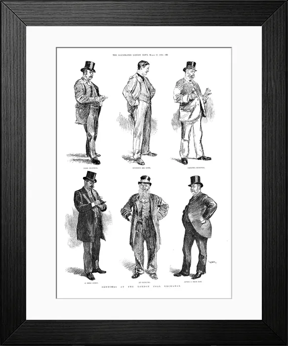 Framed Print : The Colliery Strike and the London Coal Exchange, 1890. Creator: Unknown Framed Print : The Colliery Strike and the London Coal Exchange, 1890. Creator: Unknown