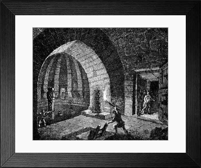 Framed Print : The Fall of the Bastille: searching the Dungeons, 1890. Creator: Unknown Framed Print : The Fall of the Bastille: searching the Dungeons, 1890. Creator: Unknown