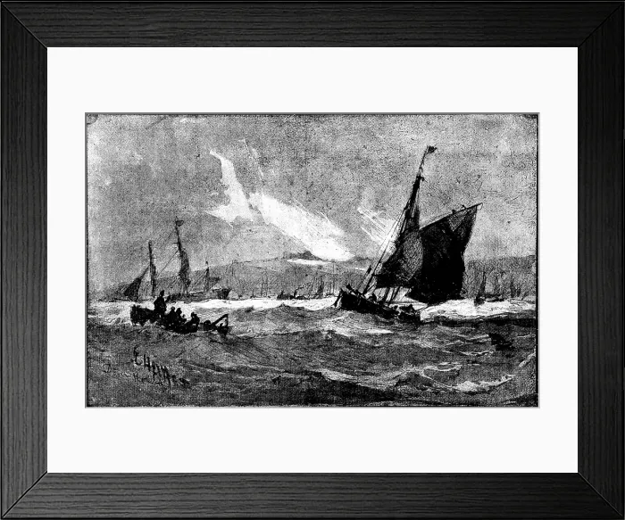Framed Print : The Royal Institute of Painters in Water Colours: 'Dover Roads' - Edwin Hayes, R.H.A. R.I. 1890. Creator: Unknown Framed Print : The Royal Institute of Painters in Water Colours: 'Dover Roads' - Edwin Hayes, R.H.A. R.I. 1890. Creator: Unknown