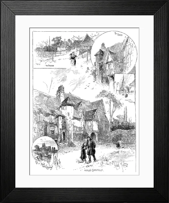 Framed Print : Rambling Sketches: Normandy, 1890. Creator: Unknown Framed Print : Rambling Sketches: Normandy, 1890. Creator: Unknown