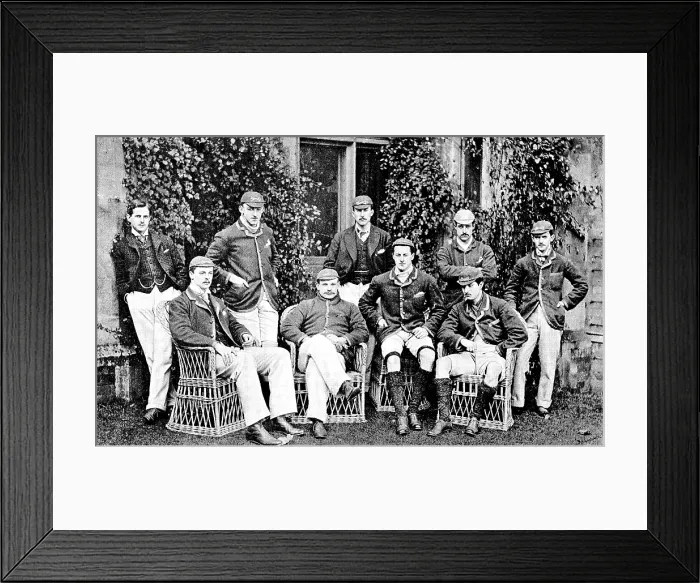 Framed Print : The Oxford and Cambridge Universities Boat-Race - the Oxford crew, 1890. Creators: Russell & Sons, George Meisenbach Framed Print : The Oxford and Cambridge Universities Boat-Race - the Oxford crew, 1890. Creators: Russell & Sons, George Meisenbach