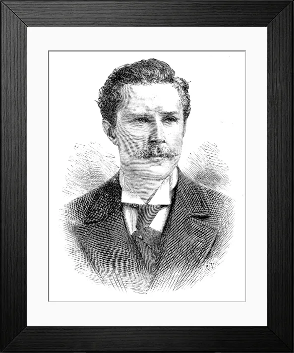 Framed Print : Mr. H. J. C. Cust, M.P. for the Stamford and Bourne Division of Lincolnshire, 1890. Creator: R. Taylor Framed Print : Mr. H. J. C. Cust, M.P. for the Stamford and Bourne Division of Lincolnshire, 1890. Creator: R. Taylor
