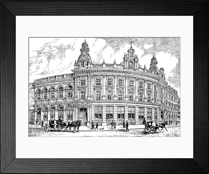 Framed Print : St. Martin-In-The-Fields Townhall, 1890. Creator: Unknown Framed Print : St. Martin-In-The-Fields Townhall, 1890. Creator: Unknown
