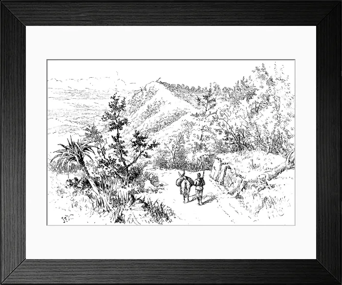 Framed Print : The Lushai Expedition: a corner of the Haka Road, near Fort Langleh, 1890. Creator: Unknown Framed Print : The Lushai Expedition: a corner of the Haka Road, near Fort Langleh, 1890. Creator: Unknown