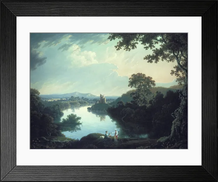 Framed Print : Landscape in Wales, 1809. Creator: Thomas Wright Framed Print : Landscape in Wales, 1809. Creator: Thomas Wright