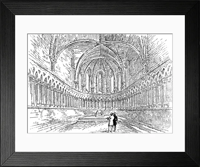 Framed Print : Proposed restoration of the Chapter House, Durham Cathedral.. the Chapter House as it will be, 1890 Creator: Unknown Framed Print : Proposed restoration of the Chapter House, Durham Cathedral.. the Chapter House as it will be, 1890 Creator: Unknown