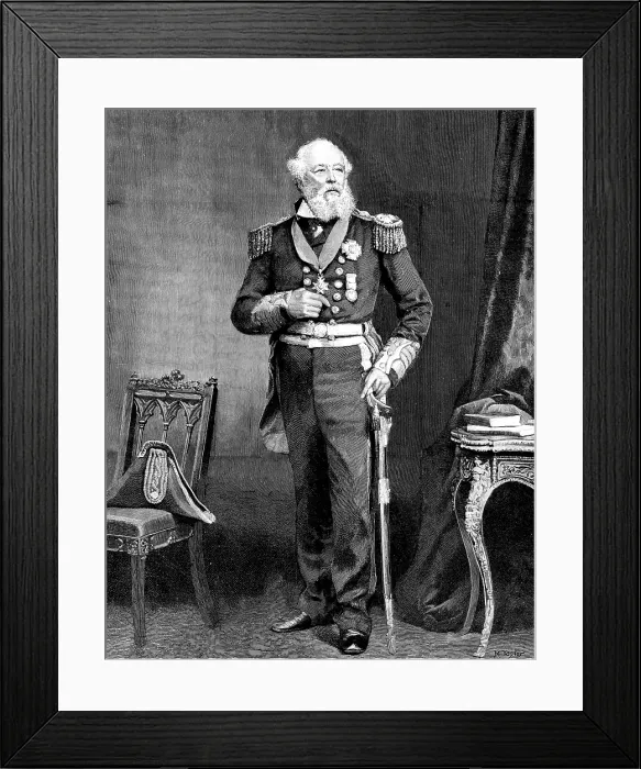 Framed Print : The Father of the Fleet: Admiral Sir Provo Wallis, G.C.B. now in his hundredth year, 1890. Creator: R. Taylor Framed Print : The Father of the Fleet: Admiral Sir Provo Wallis, G.C.B. now in his hundredth year, 1890. Creator: R. Taylor