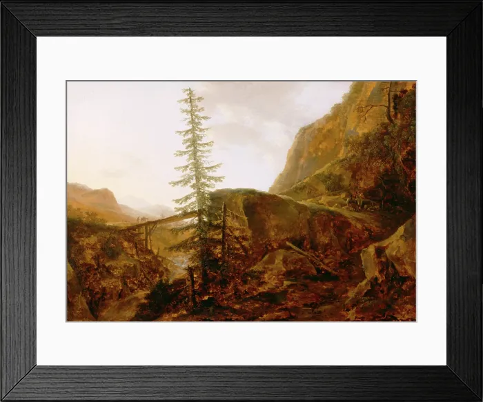 Framed Print : A Pass in the Apennines, between 1655 and 1660. Creator: Jan Wils Framed Print : A Pass in the Apennines, between 1655 and 1660. Creator: Jan Wils