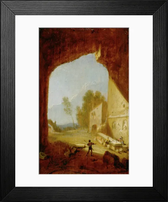 Framed Print : The Inn at the Grotto of Egeria, c1640. Creator: Bartholomeus Breenbergh Framed Print : The Inn at the Grotto of Egeria, c1640. Creator: Bartholomeus Breenbergh