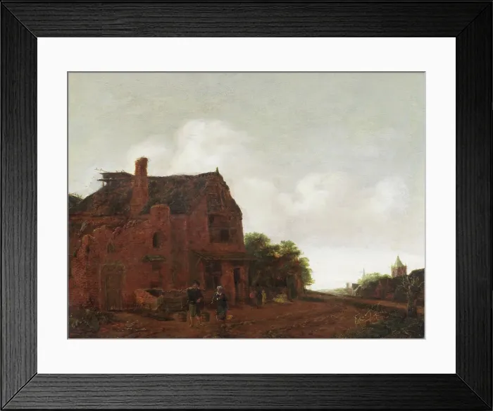 Framed Print : The Farm Well, 1670s. Creator: Emanuel Murant Framed Print : The Farm Well, 1670s. Creator: Emanuel Murant