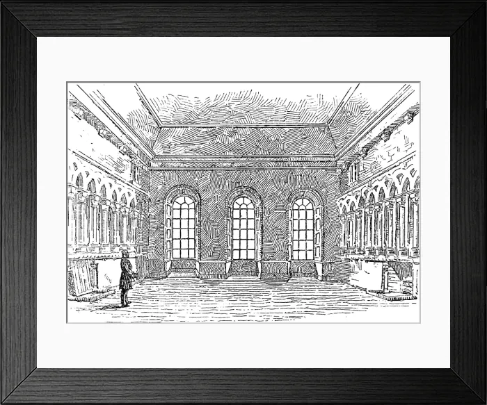 Framed Print : Proposed restoration of the Chapter House, Durham Cathedral... the Chapter House as it is, 1890. Creator: Unknown Framed Print : Proposed restoration of the Chapter House, Durham Cathedral... the Chapter House as it is, 1890. Creator: Unknown