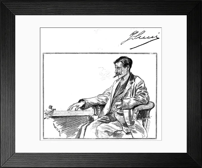 Framed Print : Signor Succi, the Fasting Man, 1890. Creator: P Naumann Framed Print : Signor Succi, the Fasting Man, 1890. Creator: P Naumann