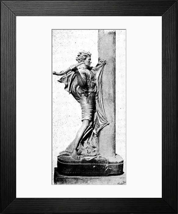 Framed Print : Jack Crawford, the Hero of Camperdown, nailing the flag to the mast, 1890. Creator: Joseph Swain Framed Print : Jack Crawford, the Hero of Camperdown, nailing the flag to the mast, 1890. Creator: Joseph Swain