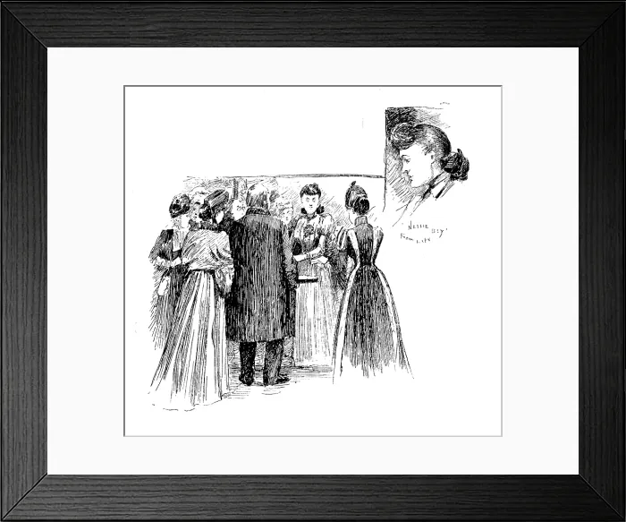 Framed Print : America Revisited by our Special Artist:Nellie Bly...after her journey round the world, 1890. Creator: Unknown Framed Print : America Revisited by our Special Artist:Nellie Bly...after her journey round the world, 1890. Creator: Unknown